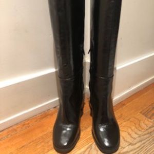 ZARA Black Tall Boots, Size 36
